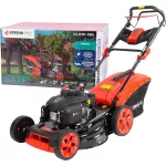 Benzinmotoros fűnyíró, Strend Pro Garden QL51P-196, fekete/piros, vágásszélesség 51 cm, Loncin V200 motor, 196 cm3, 4 ütemű, 4000 W, 5,4 LE, 3600 fordulat/perc, 60 l gyűjtőkosár, oldalkidobás, mulcsozás, önjáró