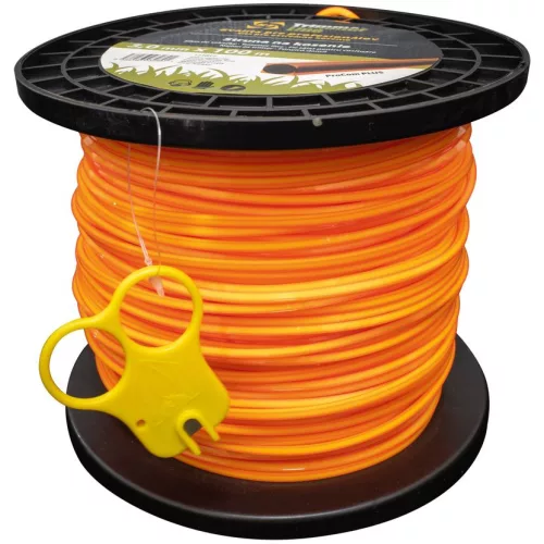 Fűkasza damil, Strend Pro Garden ProCom Plus, 2,4 mm, 100 m, narancssárga, szögletes, kopásálló, szakadásálló, túlmelegedésálló, tekercses