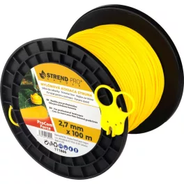   Fűkasza damil, Strend Pro Garden ProCom Force, 2,7 mm, 100 m, sárga, kerek, kopásálló, szakadásálló, túlmelegedésálló, tekercses
