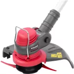 Akkumulátoros fűkasza, Worcraft CGT-S20LiST ShareSYS, piros/fekete, 24 cm, 2 Ah 20 V Li-Ion, 9000 fordulat/perc, teleszkópos nyél, tartozékokkal, akkumulátor és töltő nélkül