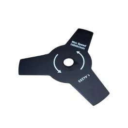   Bozótvágó kés, Worcraft CGT-S40LiBHP bozótvágóhoz, fekete, 255 mm, 3 fogú vágótárcsa, 57. számú pótalkatrész