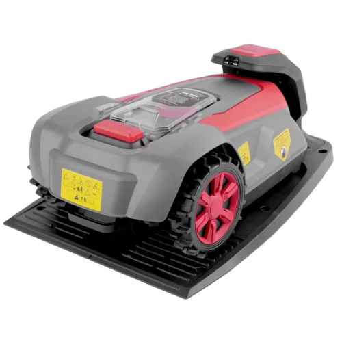 Akkumulátoros robotfűnyíró, Worcraft RLM-20Li, vágásszélesség: 22 cm, 20 V Li-Ion, 4 Ah, 1,2 km/h, ütközésérzékelő, esőérzékelő, automatikus dokkolás, akkumulátorral és dokkolóval