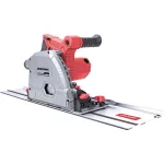 Merülőfűrész, Worcraft TS12-165A, 1200 W, 165 mm tárcsa, 54 mm vágásmélység, állítható mélység és szög, 2 x 70 cm vezetősínnel