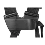 Bozótvágó heveder, Strend Pro Premium TW009-W, fekete, kétvállas