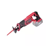 Akkumulátoros orrfűrész, Worcraft CSS-S20Li ShareSYS, piros/fekete, 4 Ah 20 V Li-Ion, 0-3000 löket/perc, lökethossz: 26 mm, akkumulátor és töltő nélkül