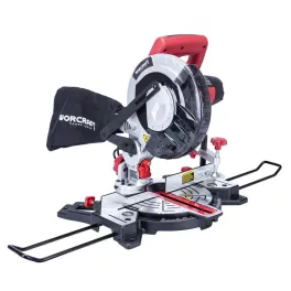   Elektromos gérvágó fűrész, Worcraft MST14-210, 1400 W, 210 mm tárcsa, 5000 fordulat/perc, 230 V, lézeres vezető, porzsák, oldaltámaszok