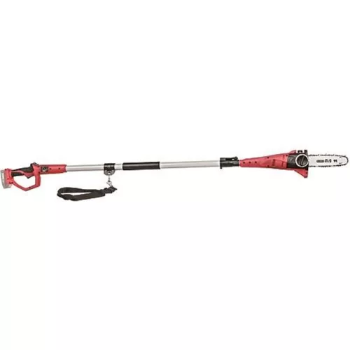 Akkumulátoros ágvágó láncfűrész, Worcraft CPS-S20Li ShareSYS, piros, 2-4 Ah 20V Li-Ion, vezetősín: 24 cm, 5 m/s láncsebesség, teleszkópos nyél, akkumulátor és töltő nélkül