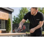 Akkumulátoros körfűrész, Worcraft CMCS-S20LiB ShareSYS, mini, 4 Ah 20 V Li-Ion, 115 mm tárcsa, 5000 fordulat/perc, 42,8 cm vágásmélység, merülővágás