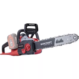   Láncfűrész Worcraft CGC-S40LiBA ShareSYS, 2x20V Li-Ion, 16", 40 cm, szénkefe nélküli