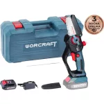 Fűrész Worcraft Home CHS-S20LiCM ShareSYS, 20V Li-ion, 4" lánc, BRUSH, mini láncfűrész, SZETT koffer