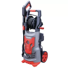   Elektromos magasnyomású mosó, Worcraft HC24-120, szürke/piros, 2400 W, 180 bar, 230 V, átfolyás: 8,0 l/perc, 5 m tömlő, 500 ml habosító tartály