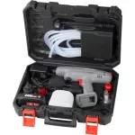 Akkumulátoros magasnyomású mosó, Worcraft CPC-S20LiEM ShareSYS, 1,5 MPa, átfolyás: 4,0 l/perc, 5 m tömlő, 380 ml habosító tartály, 20 V Li-Ion, 2,0 Ah, akkumulátorral és töltővel