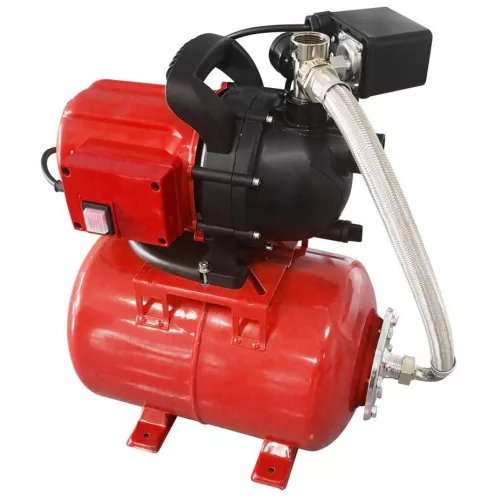 Házi vízmű, Strend Pro Garden, piros/fekete, 1000 W, tartály: 50 l, maximális átfolyás: 3500 l/óra, festett acél,tiszta vízhez és esővízhez