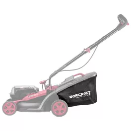   Fűnyíró fűgyűjtő alkatrész, Worcraft CLM-S40Li akkumulátoros fűnyíróhoz, fekete, 77. számú pótalkatrész