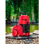 Elektromos búvárszivattyú, Strend Pro Garden MC900E, piros/fekete, 900 W, 10 m kábel, 300 l/perc, IP68, úszókapcsolós, tiszta vízhez és szennyvízhez