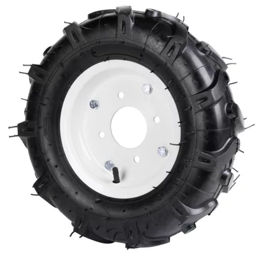 Kapálógép kerék, Worcraft WPLM112 benzinmotoros kapálógéphez, 1 pár, 7,5 cm széles, 32 cm átmérő, felfújható