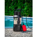Elektromos búvárszivattyú, Strend Pro Garden MQ1200, ezüst/fekete, 1100 W, 10 m kábel, maximális emelőmagasság: 35 m, 90 l/perc, tiszta vízhez, úszókapcsolós