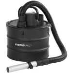 Elektromos hamuporszívó, Strend Pro K-408, fekete, 1000 W, tartály: 15 l, HEPA szűrő, hideg hamuhoz, 1,2 m szívótömlő, festett acél tartály