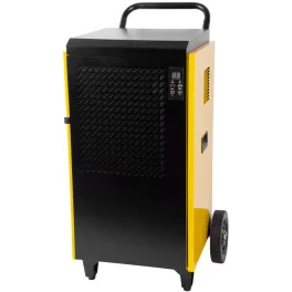   Páramentesítő, Strend Pro BGD1702-80-X, sárga/fekete, 70 l/nap kapacitás, időzítővel, folyamatos vízelvezetés, páratartalom beállítás 10-95%, 1300 W, kerekes, tömlővel (119589)