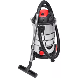   Ipari száraz-nedves porszívó, Strend Pro MWD206S, ezüst/fekete, 1200 W, tartály: 30 l, HEPA szűrő, rozsdamentes acél tartály