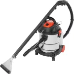 Ipari száraz-nedves porszívó, Strend Pro MWD211/3v1, ezüst/fekete, 1600 W, tartály: 20 l, szőnyegtisztító funkcióval, rozsdamentes acél tartály