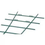 Rács Strend Pro GreenGarden, virág- és növénytámasztó, kerti, zöld, PP, 2 db-os csomag