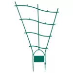 Rács Strend Pro GreenGarden, virág- és növénytámasztó, kerti, zöld, PP, 3 db-os csomag