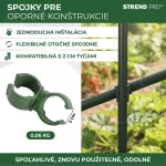 Csatlakozó Strend Pro, műanyag, csatlakozó kerti támasztórudakhoz, 20 mm, 10 db-os csomag