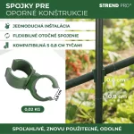 Csatlakozó Strend Pro, műanyag, csatlakozó kerti támasztórudakhoz, 8 mm, 10 db-os csomag