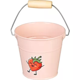 Vödör Strend Pro, 1L, gyermek, rózsaszín, horganyzott