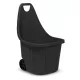 Kétkerekű kocsi, Strend Pro Garden Blumax Caddy, 60 l, fekete, 50 x 60 x 84 cm, újrahasznosított műanyag, időjárásálló, max. 40 kg teherbírás, kerti hulladékhoz