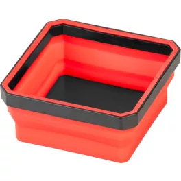   Tálka Strend Pro, csavarokhoz, mágneses, összecsukható, szilikon, 115x115 mm