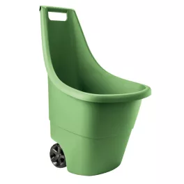   Kétkerekű kocsi, Keter Easy Go, 50 l, zöld, 51 x 56 x 84 cm, műanyag, időjárásálló, ergonomikus fogantyú, könnyű