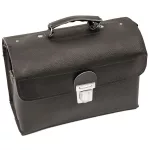 Szerszámos táska, Mosko BE-30 K, 31 x 22 x 15 cm, fekete, bőr, villanyszerelő