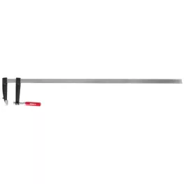   Asztalos szorító, Strend Pro, 1000 x 120 mm, acél rúd, fa markolat, könnyen forgó menet, műhelyi használatra