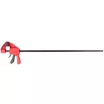 Gyorsszorító, Strend Pro Premium DT6608, fekete/piros, 750 mm, egykezes, gyors kioldással, nyújtásra is alkalmas, maximum 150 kg szorítónyomás