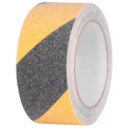   Szalag Strend Pro, ragasztó, csúszásgátló, extra ellenálló, fekete/sárga, 50 mm x 5 m