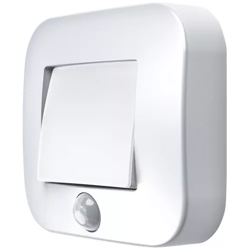 Éjszakai lámpa, Ledvance Nightlux, 8,4 × 7,3 × 2,2 cm, fehér, fényérzékelős, dönthető, elemes (3 × AAA), beltéri és kültéri