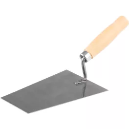 Kőműveskanál 180x130 mm, fa nyéllel