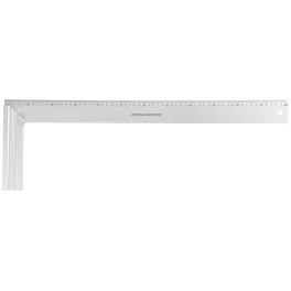   Asztalos derékszög, Strend Pro WPS-502, ezüst, 60 cm, alumínium, pontos szögjelöléshez, profi és barkács munkákhoz