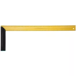   Asztalos derékszög, Strend Pro YPS-529, arany/fekete, 55 cm, alumínium, pontos szögjelöléshez, profi és barkács munkákhoz