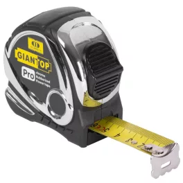   Mérőszalag GIANT CR-G44, 5 m, 19 mm, behúzható, króm/nylon