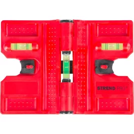   Vízmérték Strend Pro FSB-12, 135 mm, sarok, oszlopokhoz, mágneses szögmérővel