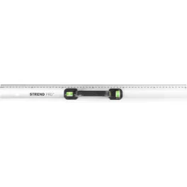 Vonalzó Strend Pro FSC-06, 600 mm, vízmértékkel, Alu