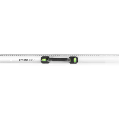 Vonalzó Strend Pro FSC-06, 600 mm, vízmértékkel, Alu