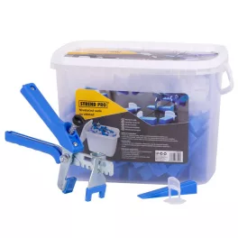   Szintezőkészlet Strend Pro LS515 StarterKIT, 100x 1.5 mm távtartó + 100x ék + fogó