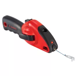   Kőműves zsinór KAPRO® 214, L-30 m, SureGrip felcsévélővel, vízmértékkel