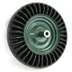 Talicskakerék, Strend Pro Garden Bantam, fekete, 39 cm átmérő, 8 cm szélesség, tengelyfurat: 16 mm
