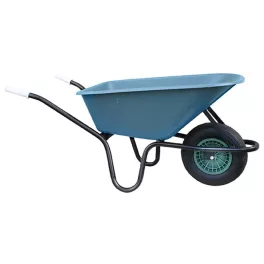   Talicska, Strend Pro Garden Greenlawn Junior, zöld, 100 l, felfújható kerék, műanyag puttony, 50 kg teherbírás, PVC markolat, szétszerelve