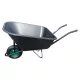 Talicska, Strend Pro Garden, Greenlawn Nero, fekete, 180 l, felfújható kerék, műanyag puttony, 150 kg teherbírás, PVC markolat, szétszerelve